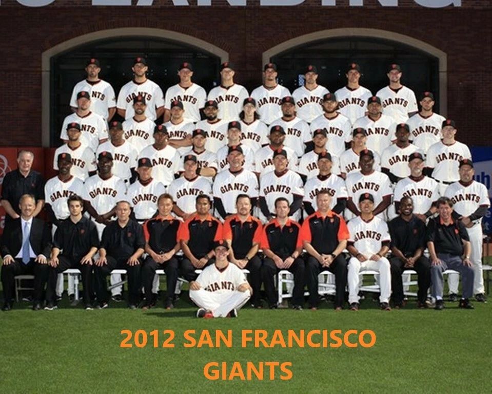 2012 San Francisco Giants Team Keychain Baseball Picture