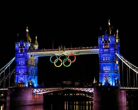 2012 Summer Olympics London Tower Bridge Glossy Keychain Keychain 1