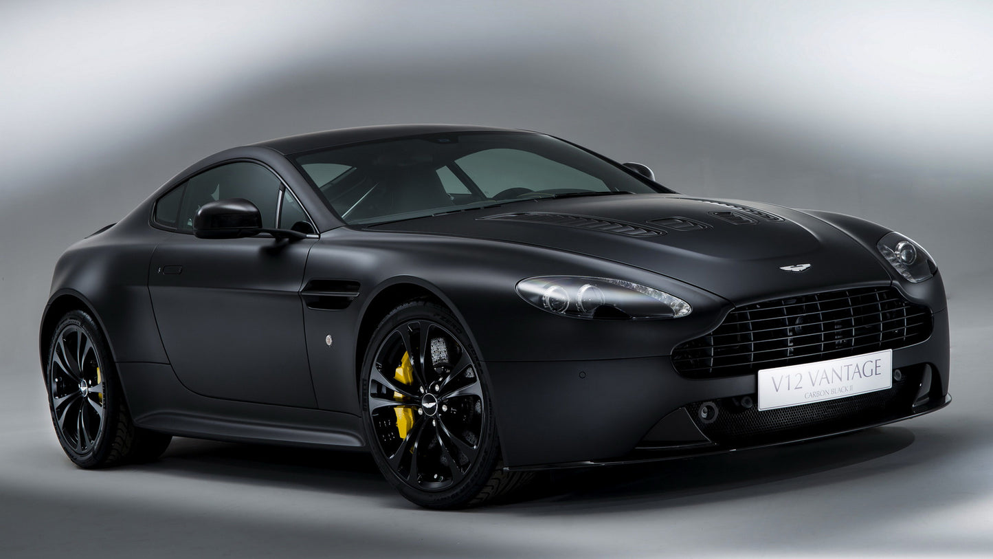 Aston Martin V12 Vantage Carbon Black Ii Hd Art Keychain