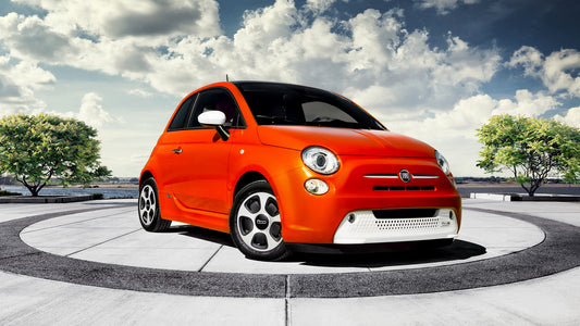 Fiat 500E Hd Art Keychain