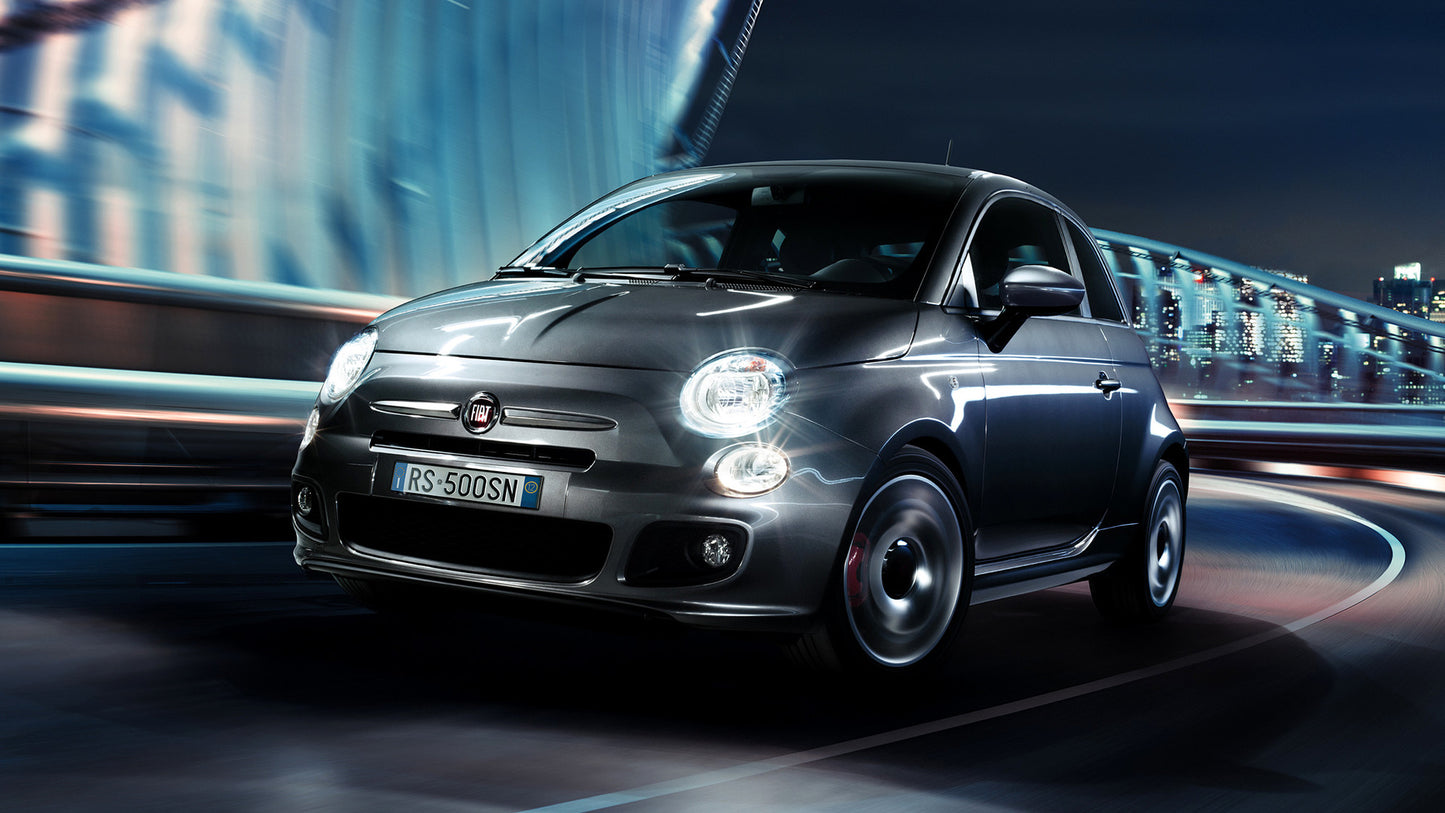 Fiat 500S Hd Art Keychain