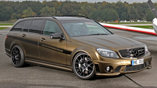 Mercedes Benz C Amg Matt Bond Gold By Sr Auto Hd Art Print Poster