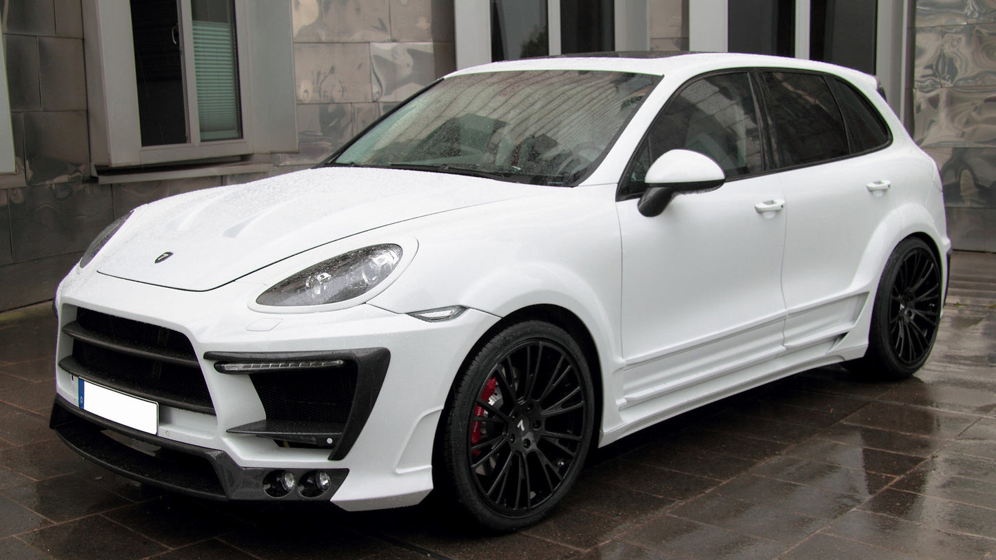 Porsche Cayenne White Dream Edition By Anderson Germany Hd Art Keychain