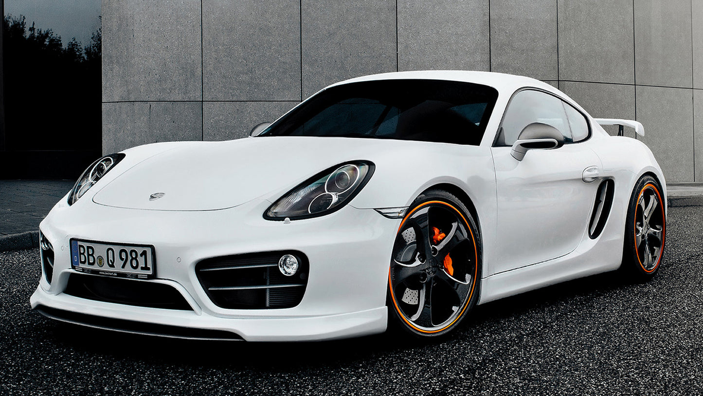 Porsche Cayman S By Techart Hd Art Keychain