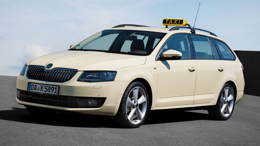 Skoda Octavia Combi Taxi Hd Art Keychain