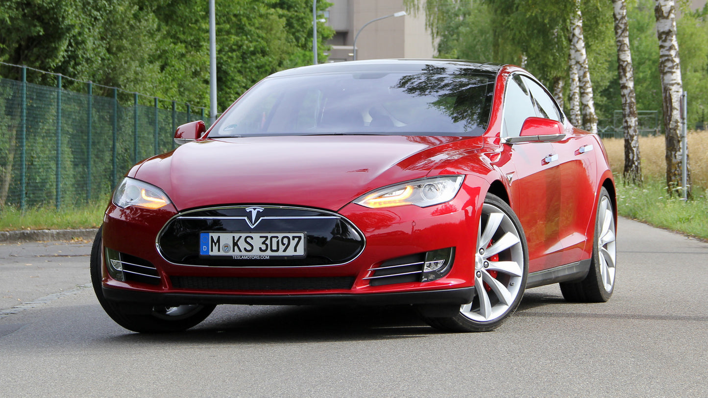 Tesla Model S P85 Plus Hd Art Keychain