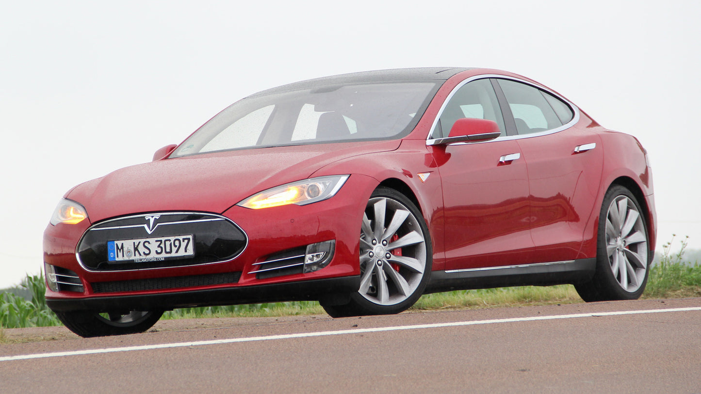 Tesla Model S P85 Plus Hd Art Keychain
