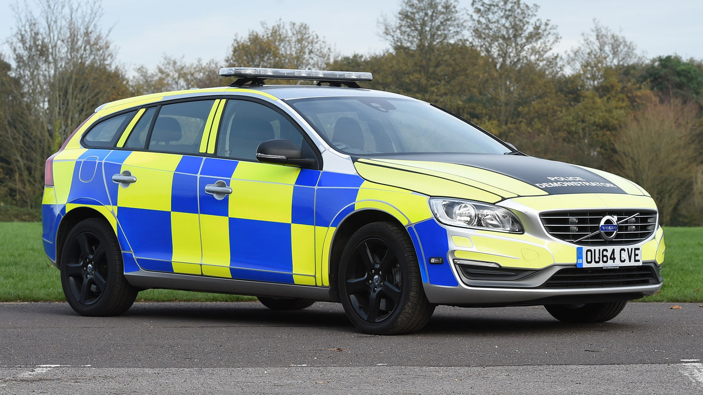 Volvo V60 Police Uk Hd Art Keychain