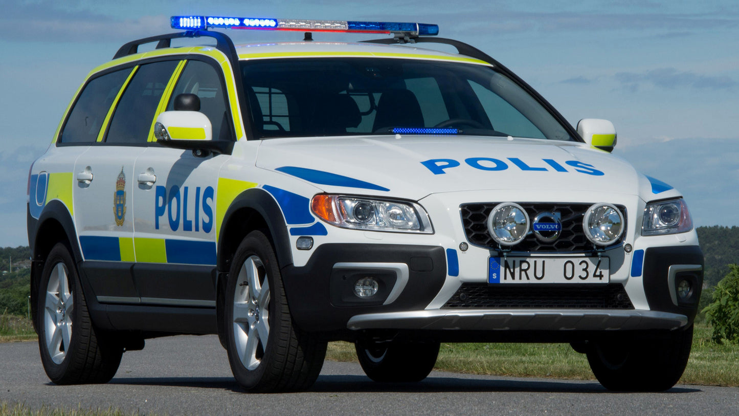 Volvo Xc70 Polis Hd Art Keychain