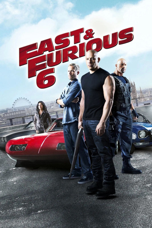 2013 Fast & Furious 6 Movie Poster Paul Walker Vin Diesel Brian Dominic 1