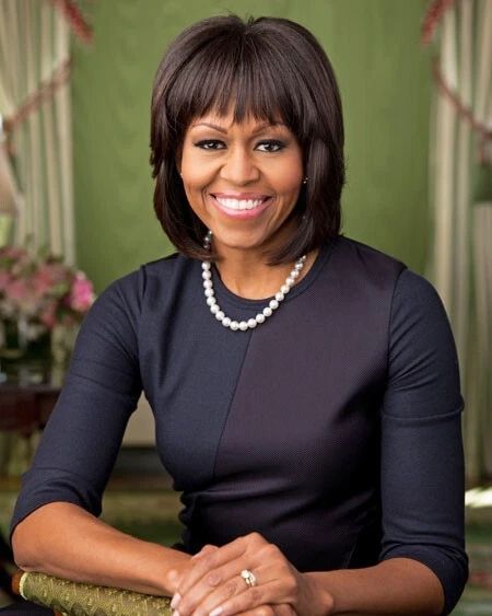 2013 First Lady Michelle Obama Glossy Keychain Print President Barak Obama