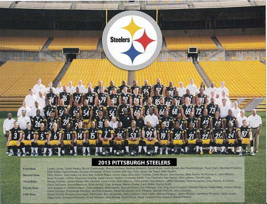 2013 Pittsburgh Steelers Team Keychain Football Picture Nfl