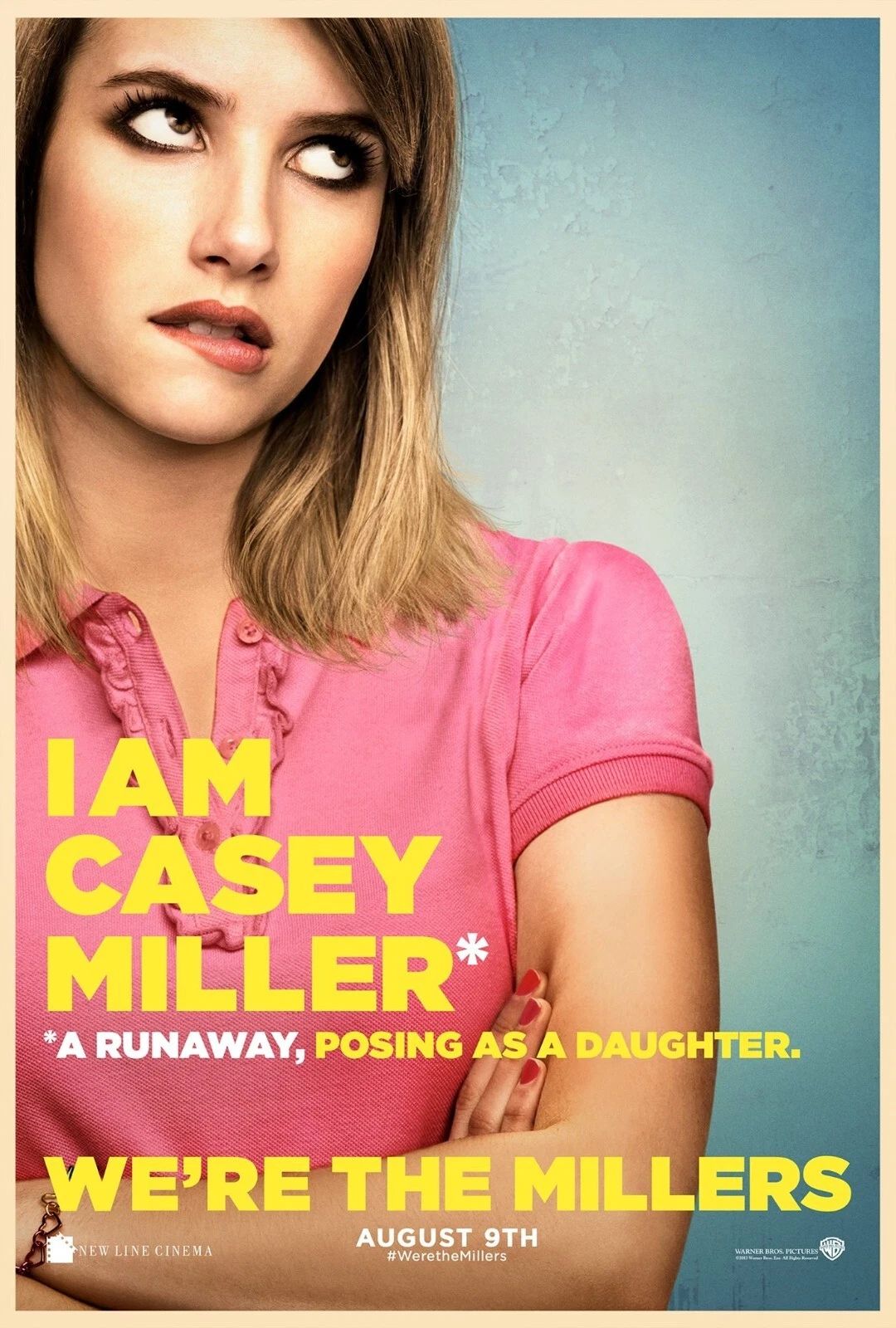 2013 Were The Millers Movie Keychain Emma Roberts Casey Miller Runaway