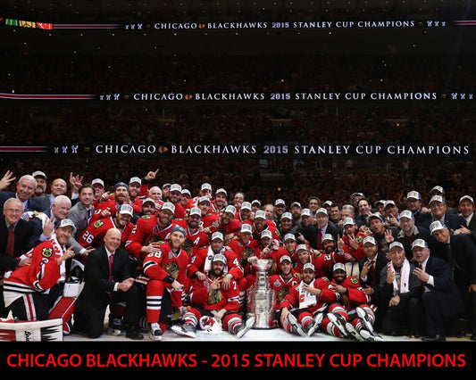15 Chicago Blackhawks Team Photo Nhl Hockey Black Hawks 300 PCS Jigsaw Puzzle