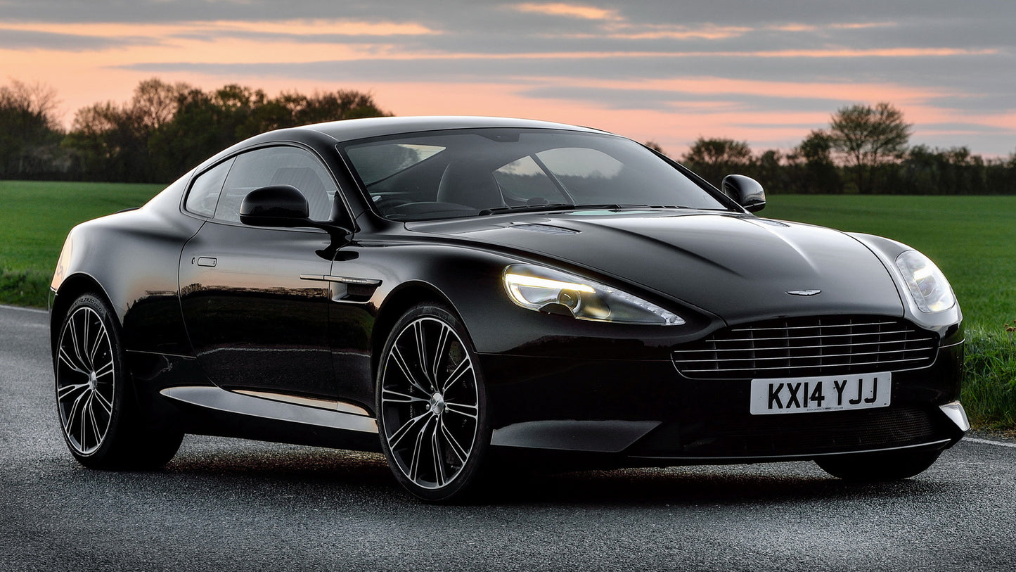 Aston Martin Db9 Carbon Black Uk Hd Art Keychain