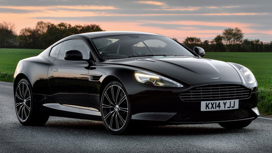 Aston Martin Db9 Carbon Black Uk Hd Art Keychain