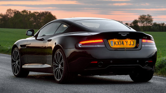 Aston Martin Db9 Carbon Black Uk Hd Art Keychain