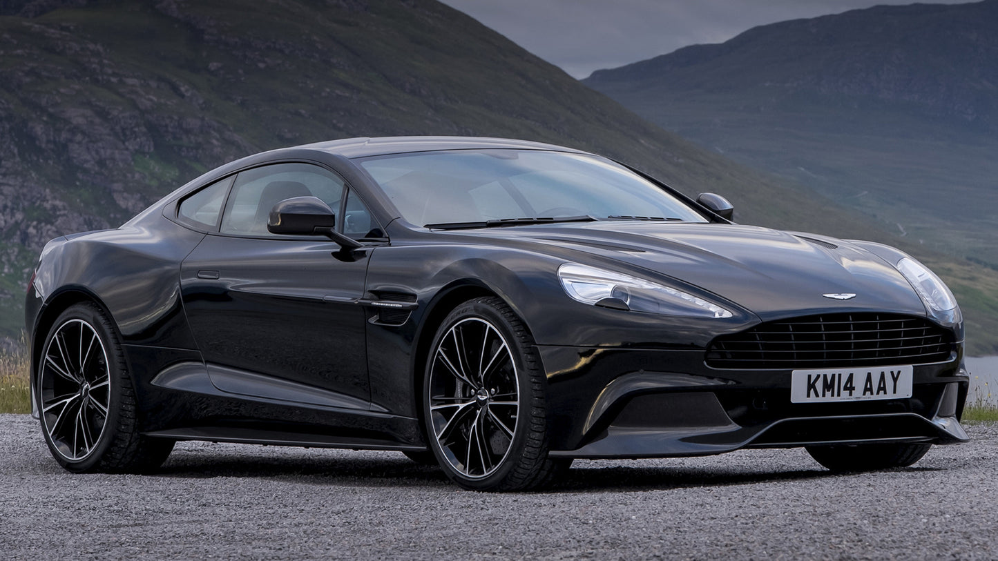 Aston Martin Vanquish Carbon Black Hd Art Keychain