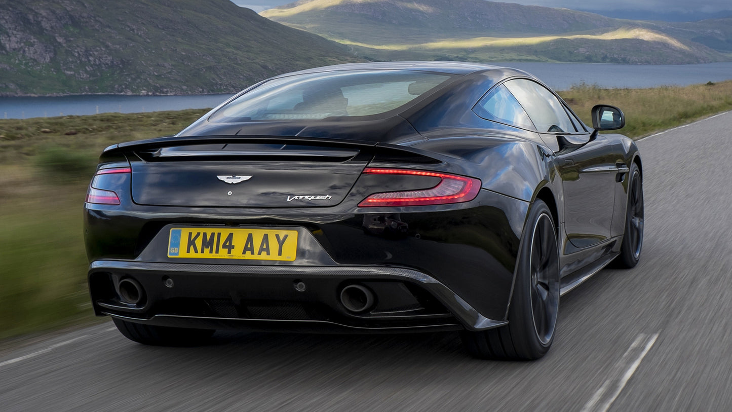 Aston Martin Vanquish Carbon Black Hd Art Keychain