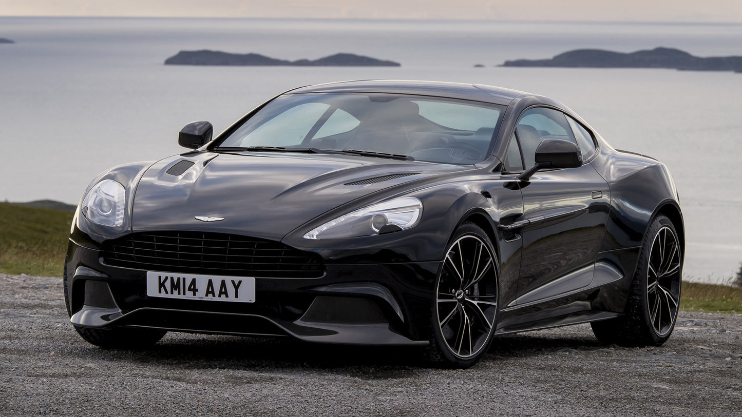 Aston Martin Vanquish Carbon Black Hd Art Keychain