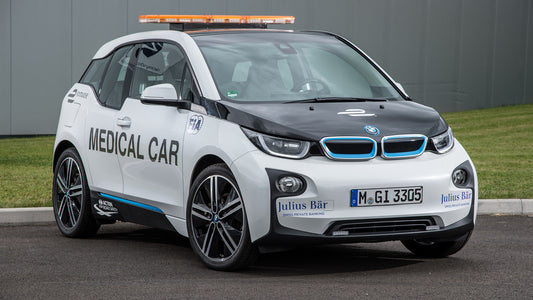 Bmw I3 Formula E Medical Car Hd Art Keychain