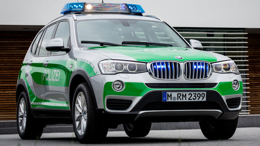 Bmw X3 Polizei Hd Art Keychain