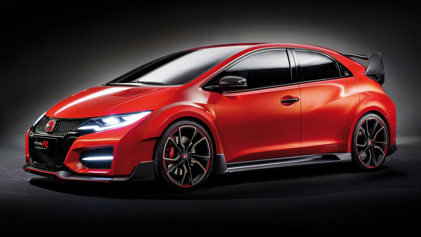 Honda Civic Type R Concept Hd Art Print Poster