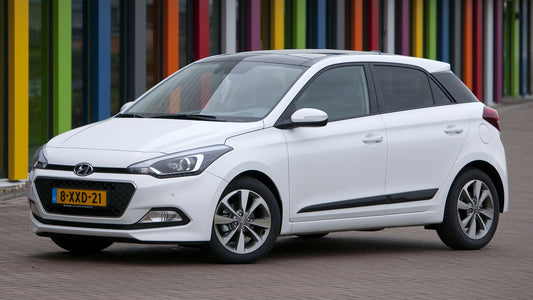 Hyundai I20 Blue Hd Art Print Poster