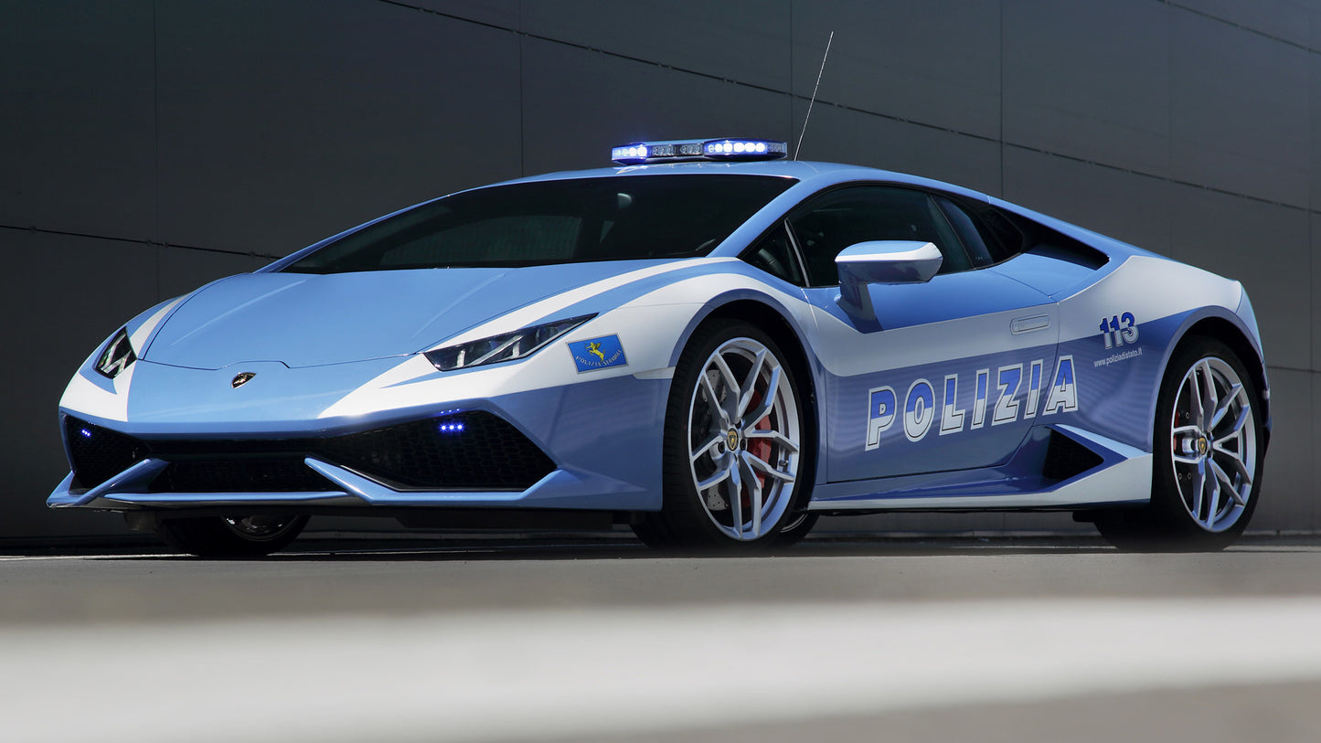 Lamborghini Huracan Lp Polizia Hd Art Keychain