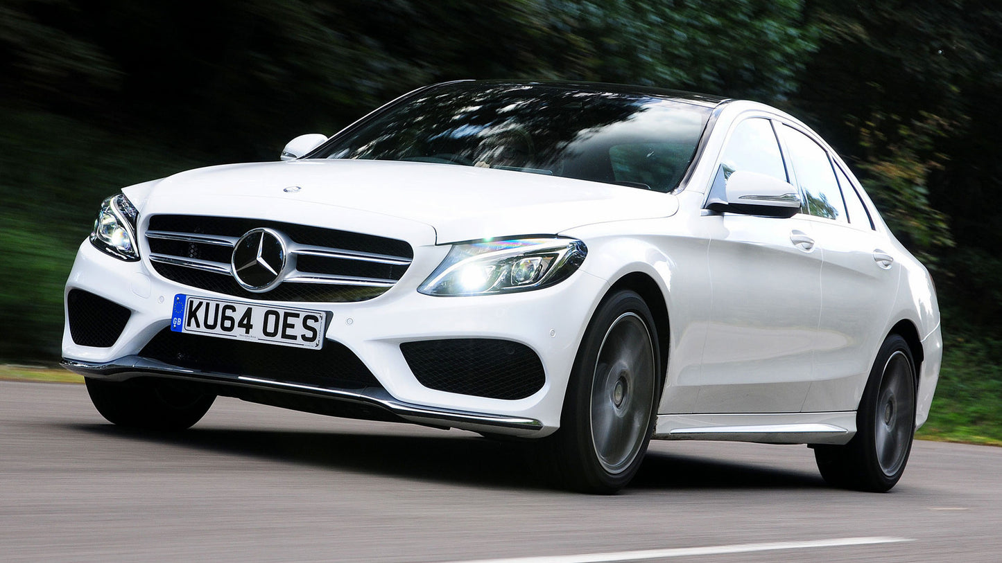Mercedes Benz C Class Hybrid Amg Line Uk Hd Art Print Poster