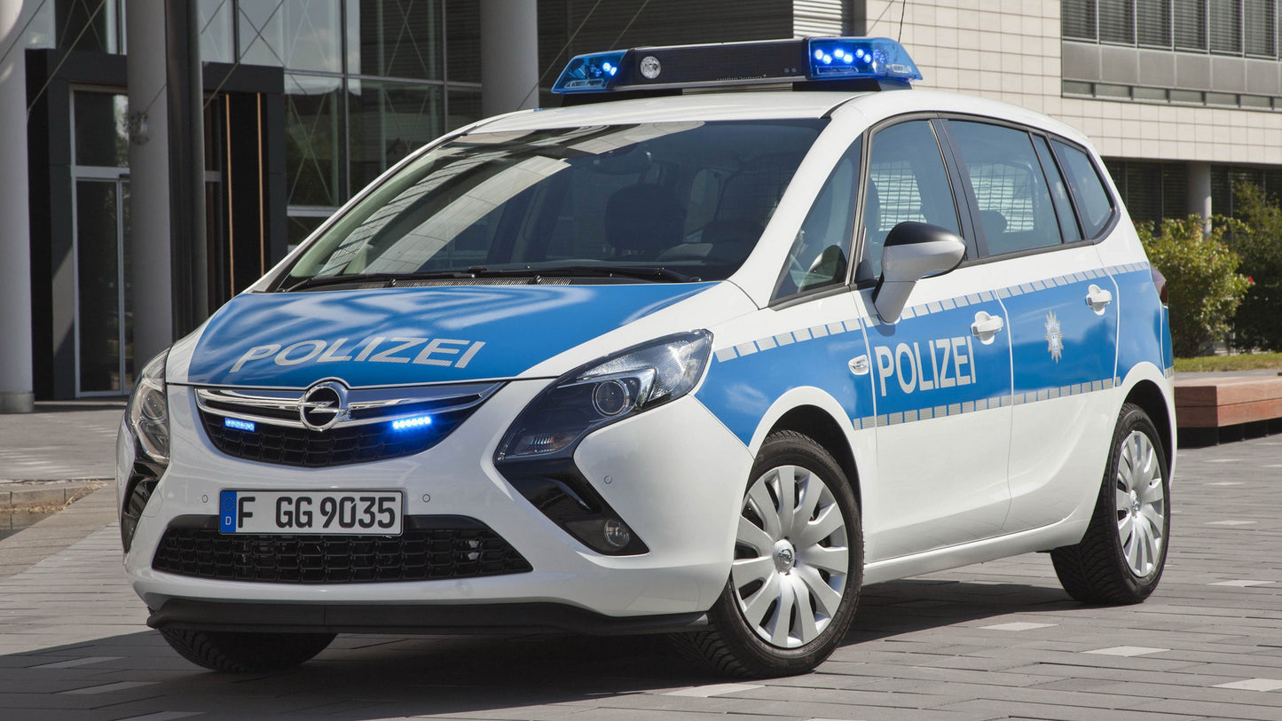 Opel Zafira Tourer Polizei Hd Art Keychain