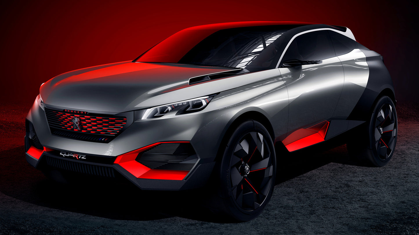 Peugeot Quartz Concept Hd Art Keychain
