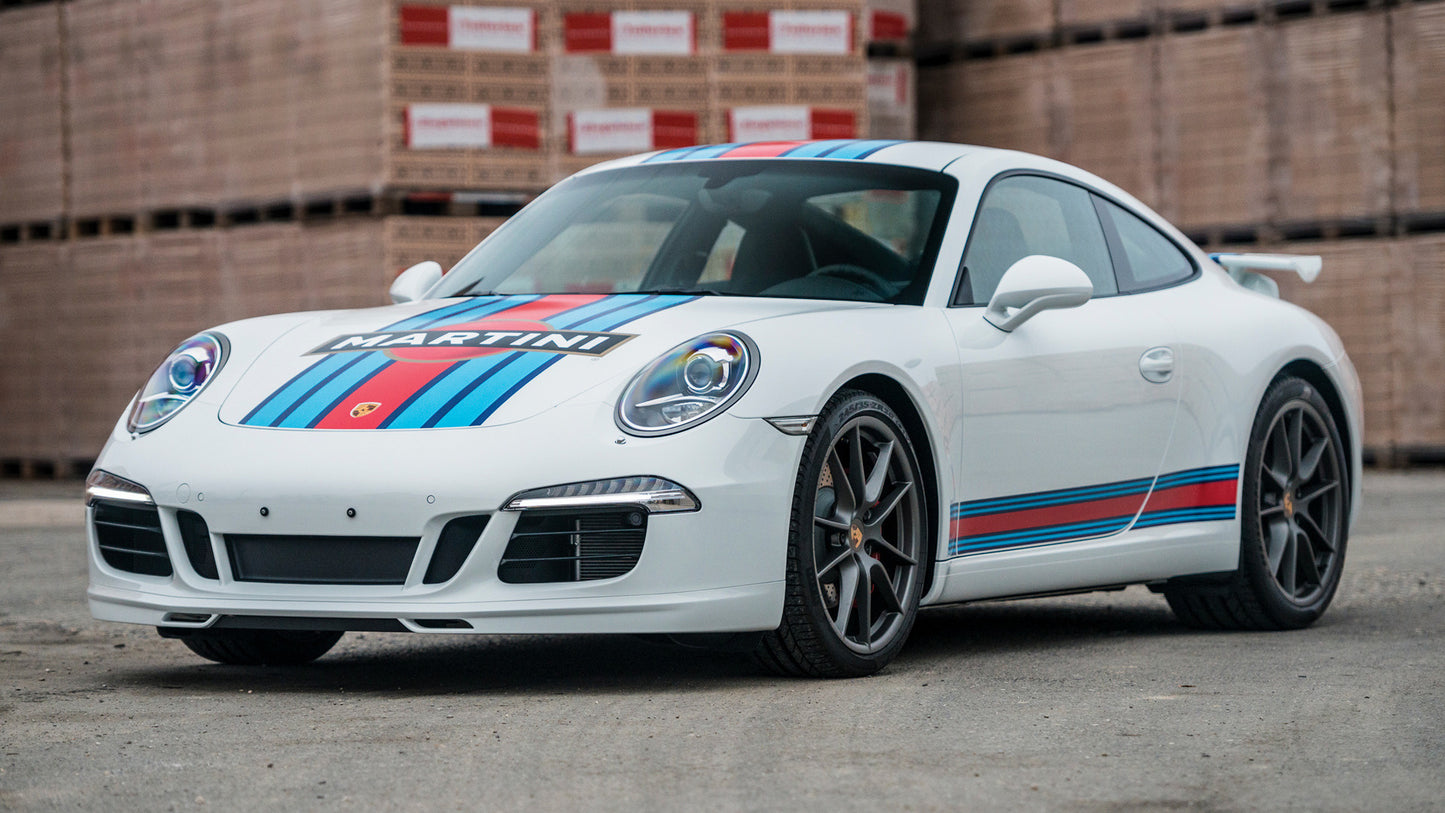 Porsche Carrera S Martini Racing Edition Hd Art Keychain