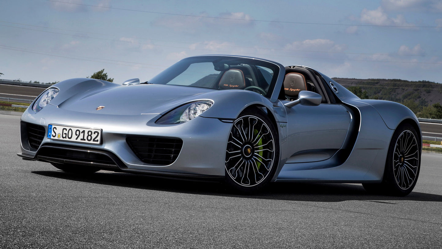 Porsche Spyder Hd Art Keychain