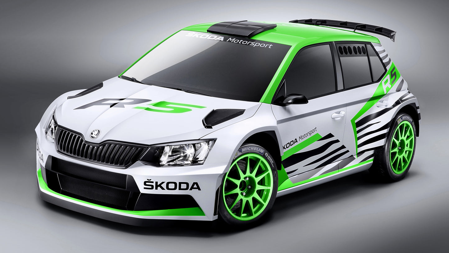 Skoda Fabia R5 Concept Hd Art Keychain