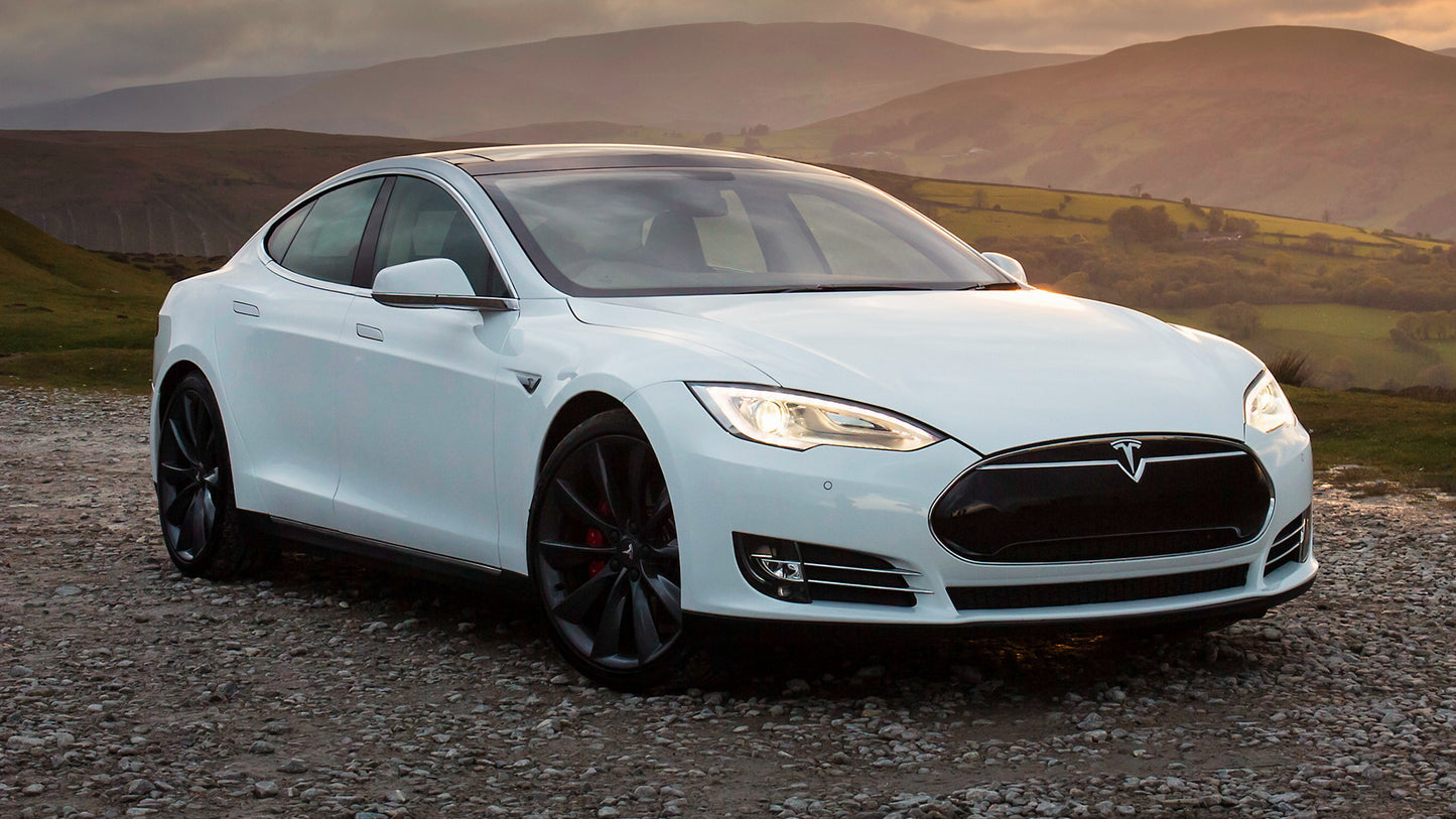 Tesla Model S P85 Uk Hd Art Keychain