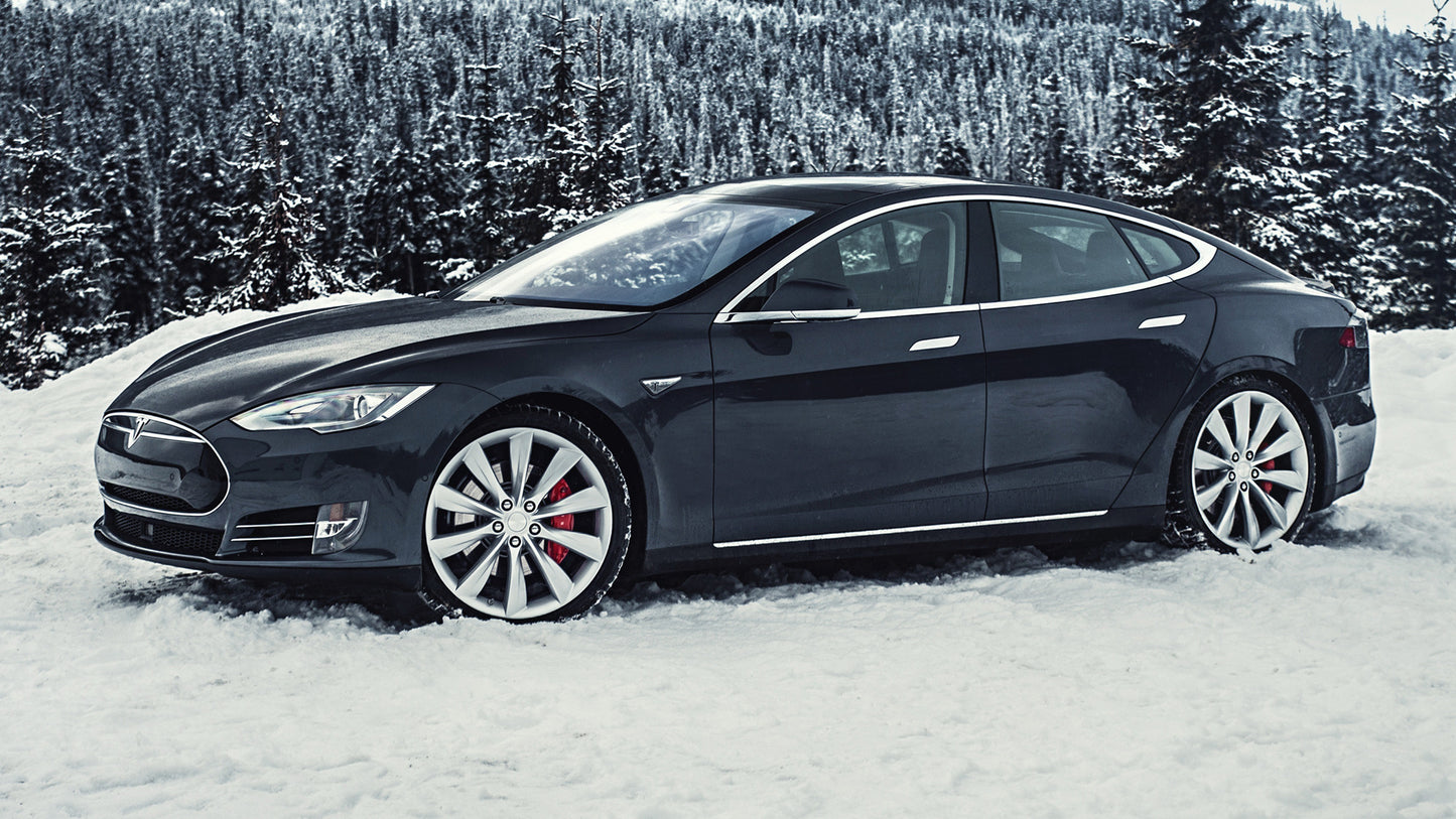 Tesla Model S P85D Hd Art Keychain
