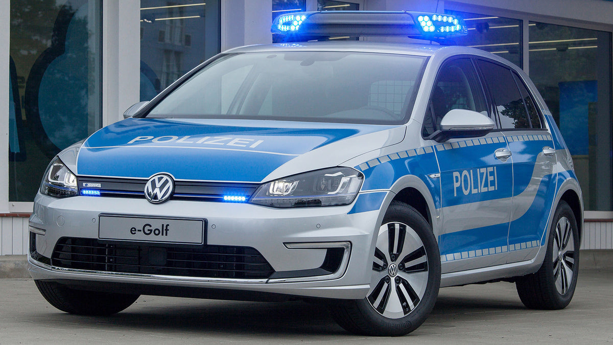 Volkswagen E Golf Polizei Hd Art Magnet