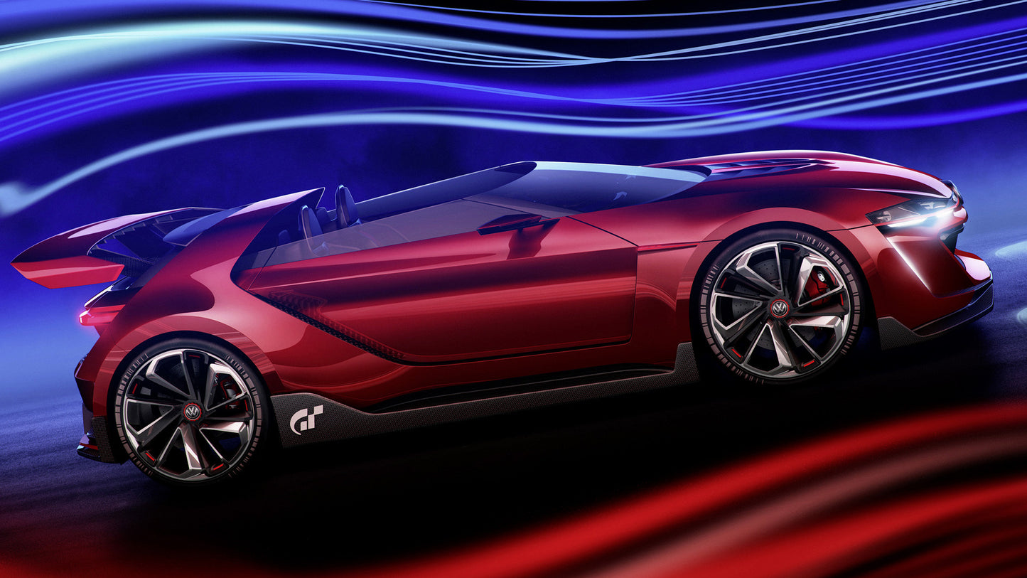 Volkswagen Gti Roadster Vision Gran Turismo Hd Art Keychain