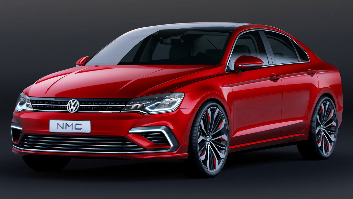 Volkswagen New Midsize Coupe Concept Hd Art Keychain