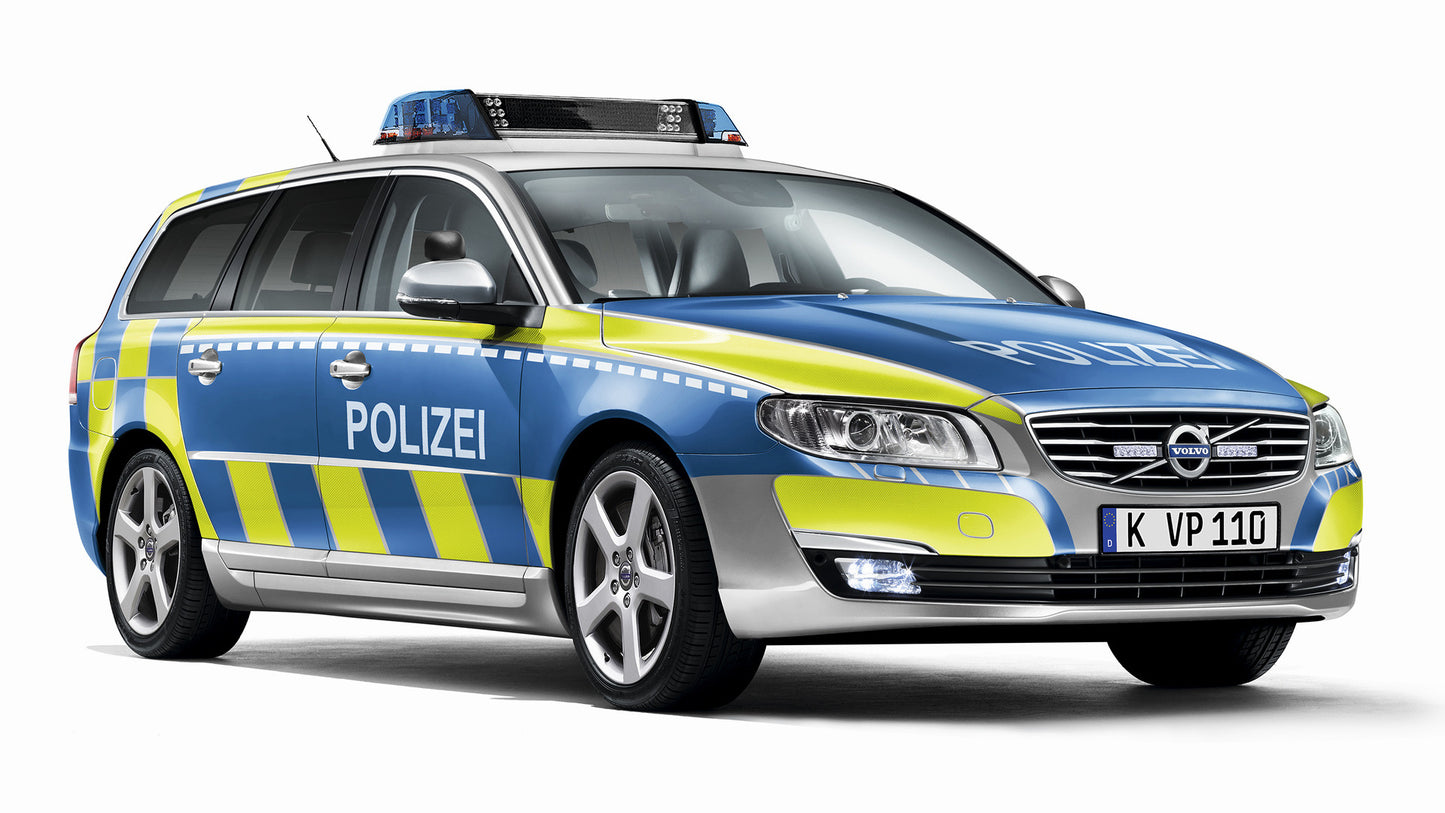 Volvo V70 Polizei Hd Art Keychain