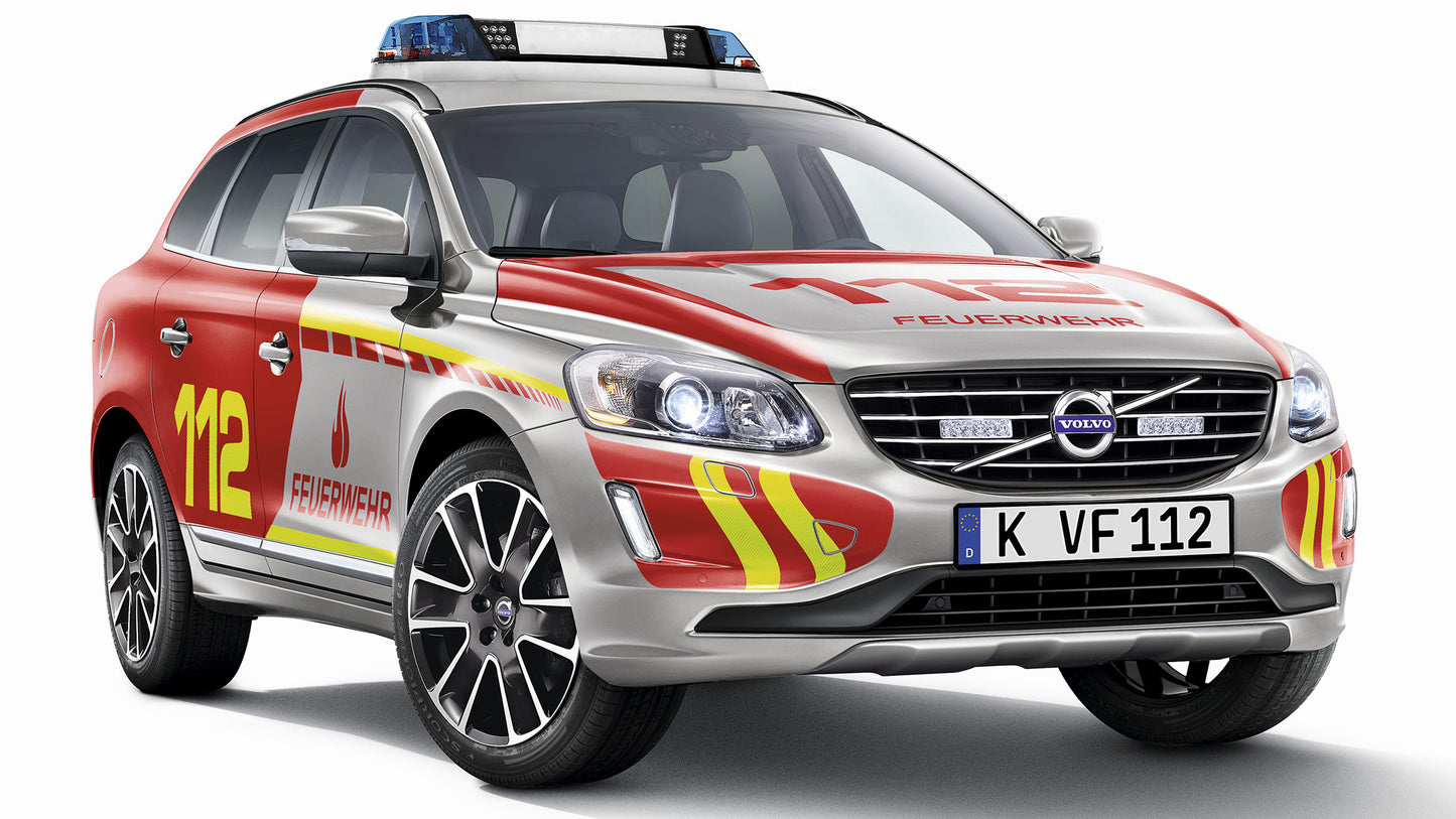 Volvo Xc60 Feuerwehr Hd Art Keychain