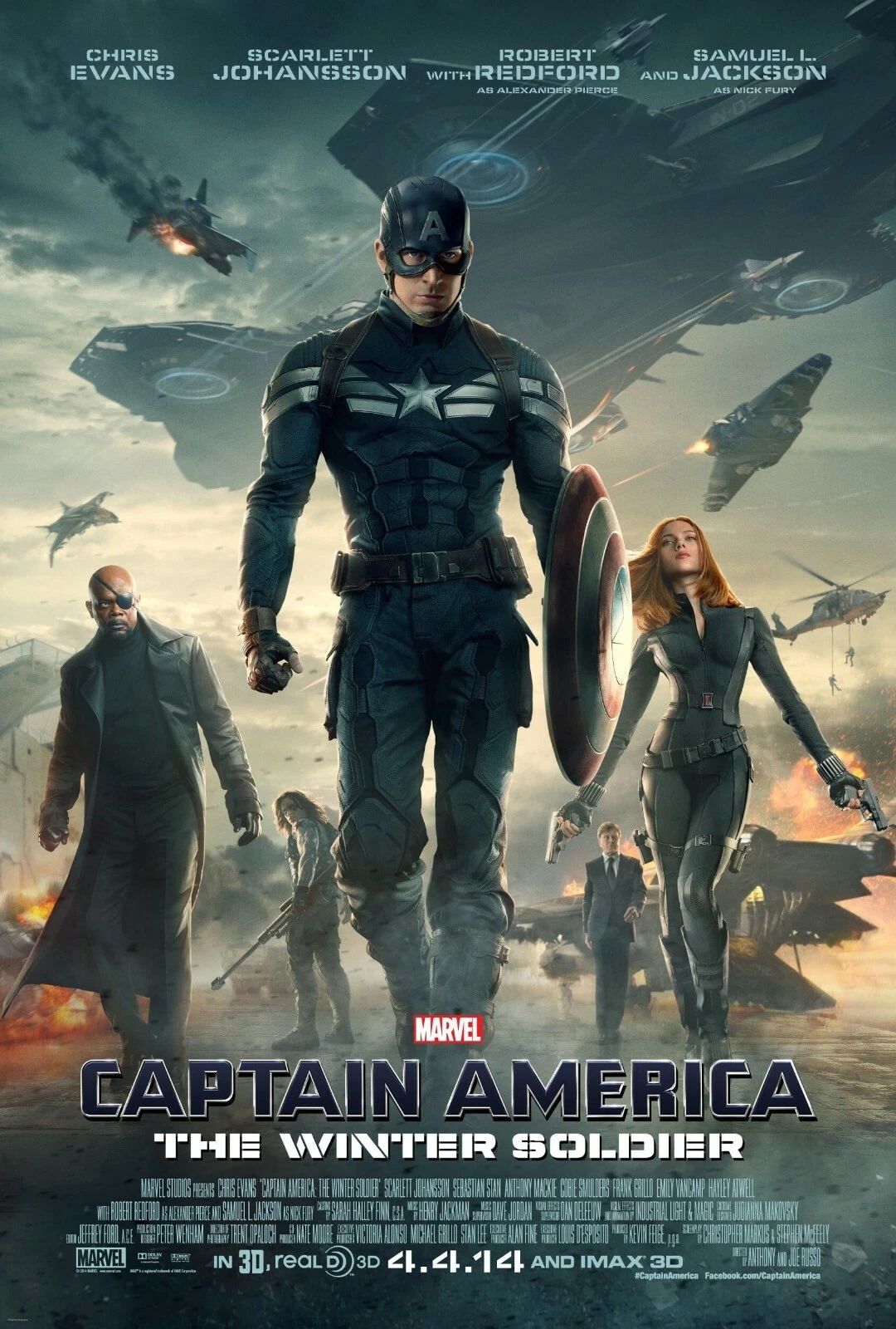 2014 Captain America The Winter Soldier Movie Magnet Marvel