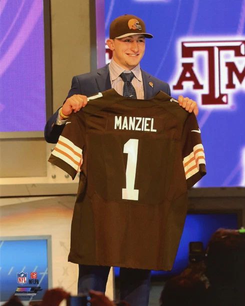2014 Cleveland Browns Johnny Manziel Glossy Magnet Draft Day Magnet