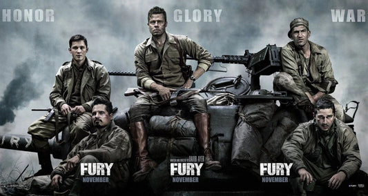 2014 Fury Movie Magnet Brad Pitt Jon Bernthal Shia Lebeouf Wardaddy