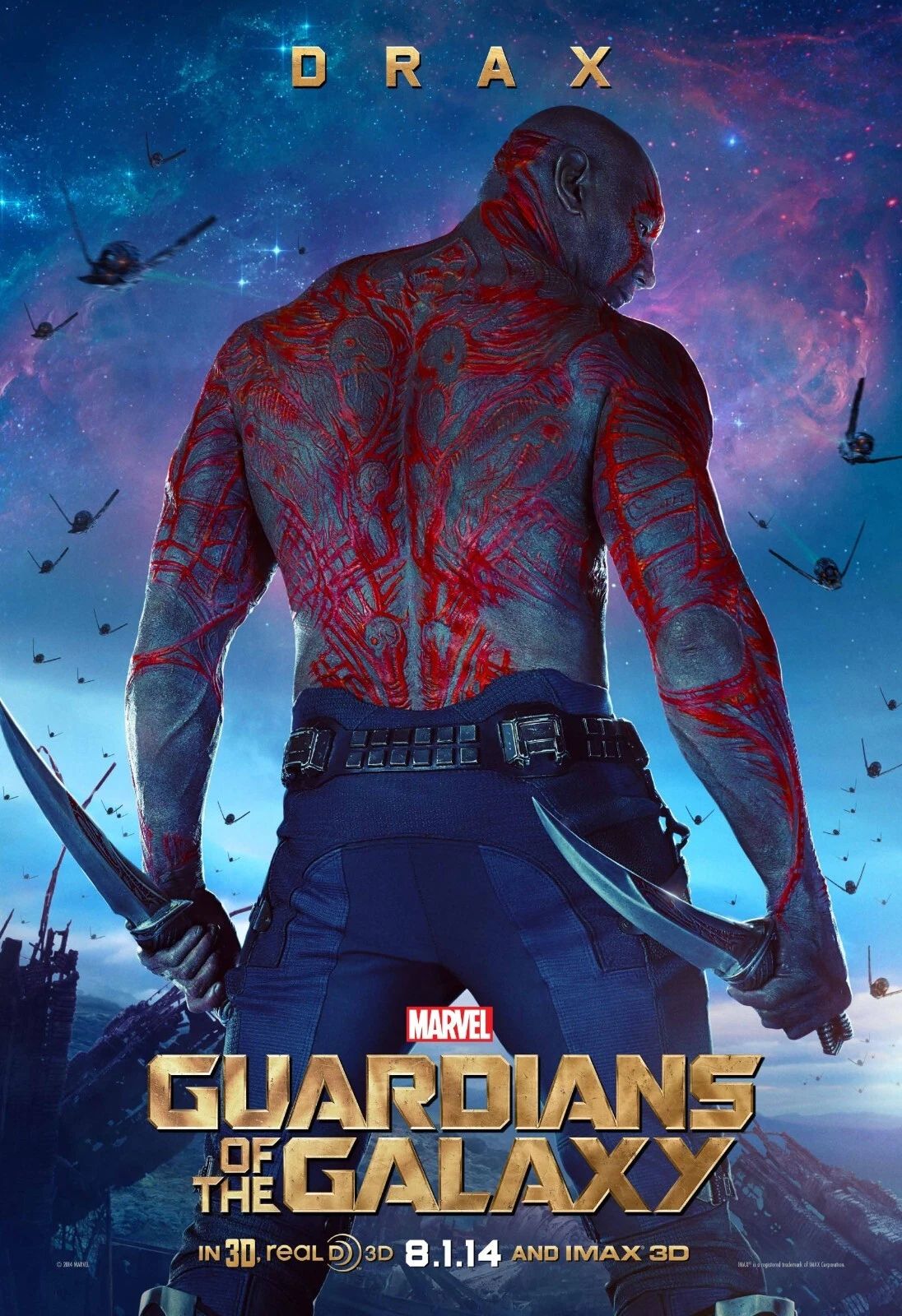 2014 Guardians Of The Galaxy Movie Marvel Star Lord Drax Batista 300 PCS Jigsaw