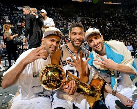 2014 Spurs Tim Duncan Tony Parker Manu Ginobili Glossy Magnet Nba Champions