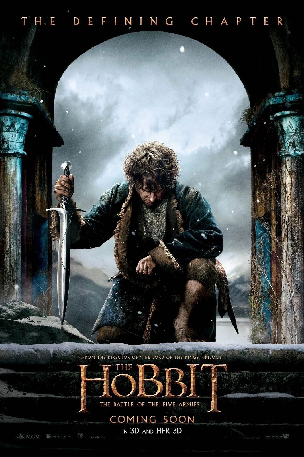 2014 The Hobbit The Battle Of The Five Armies Movie Poster Bilbo