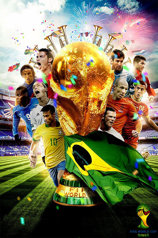 2014 World Cup Soccer Event Brasil Football Jigsaw Puzzle