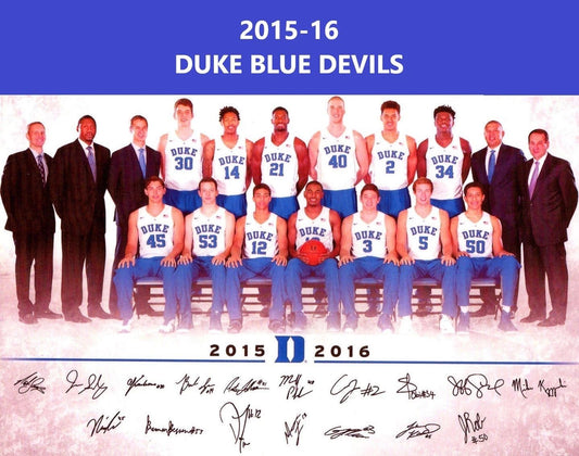 16 Duke Blue Devils Team Photo Picture Ncaa Basketball 300 Piece Jigsaw Puzzle